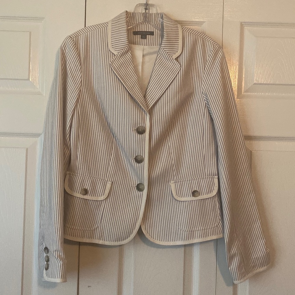 Ann Taylor Seersucker Blazer